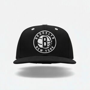 Mitchell and Ness Brooklyn New York Black Snapback Cap
